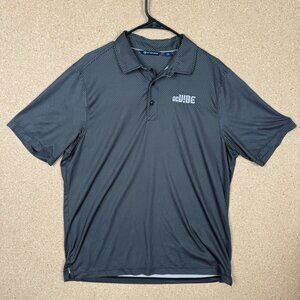 Cutter & Buck Polo Shirt Men’s Large L Grey Black Geometric OC VIBE Golf S/S